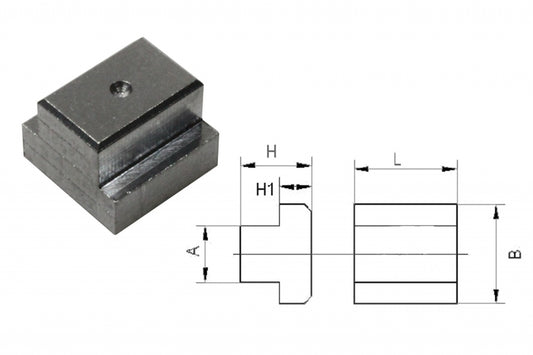 Dado per scanalature a T in alluminio per scanalature da 10 mm