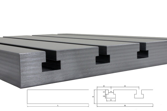 Piastra per scanalatura a T Big Block in acciaio 8020